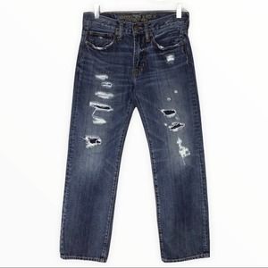 American Eagle | Medium Wash Distressed Original Straight Leg Jeans 26